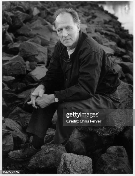 Portrait of German film director Werner Herzog, San Francisco, California, 2000.