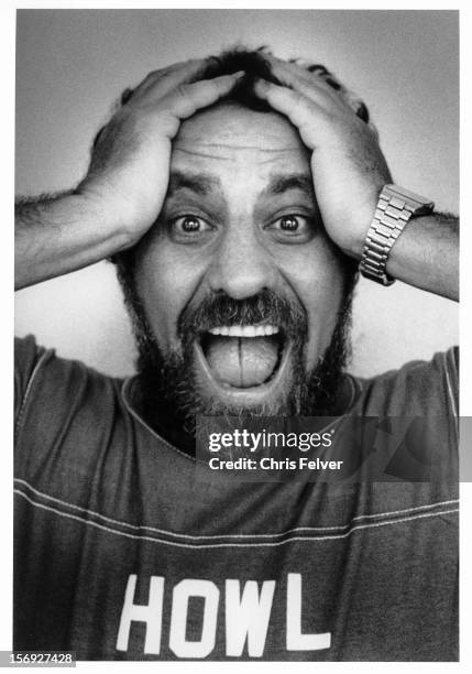 Portrait of yippie activist and writer Abbie Hoffman, Boulder, Colorado, 1982.