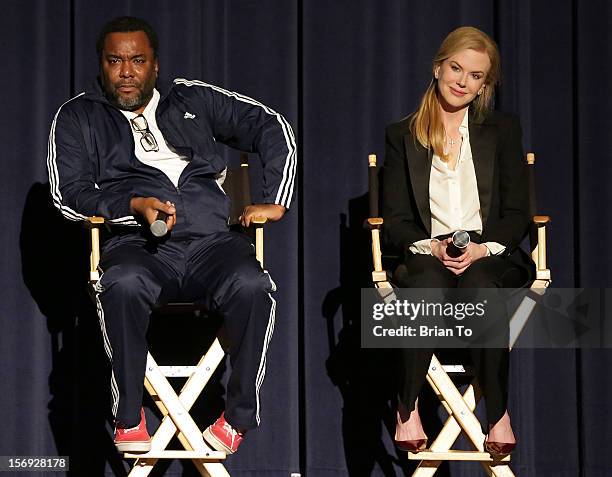 Director Lee Daniels and actress Nicole Kidman attend "The Paperboy" Q&A with Nicole Kidman at Harmony Gold Theatre on November 24, 2012 in Los...