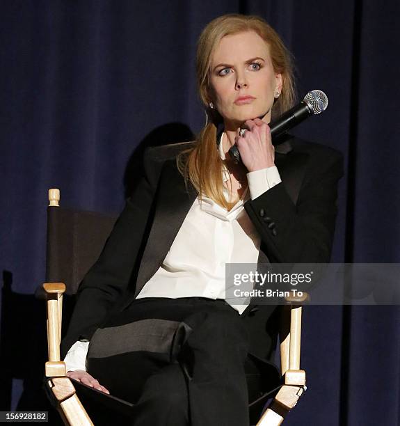 Actress Nicole Kidman attends "The Paperboy" Q&A with Nicole Kidman at Harmony Gold Theatre on November 24, 2012 in Los Angeles, California.