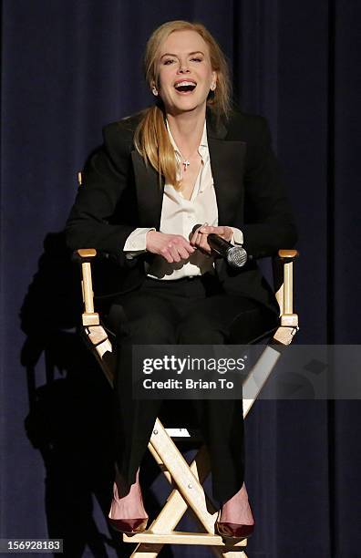 Actress Nicole Kidman attends "The Paperboy" Q&A with Nicole Kidman at Harmony Gold Theatre on November 24, 2012 in Los Angeles, California.