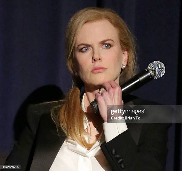 Actress Nicole Kidman attends "The Paperboy" Q&A with Nicole Kidman at Harmony Gold Theatre on November 24, 2012 in Los Angeles, California.