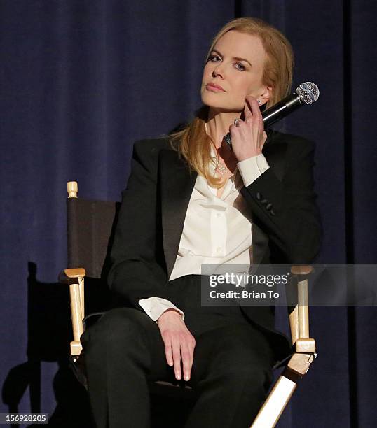 Actress Nicole Kidman attends "The Paperboy" Q&A with Nicole Kidman at Harmony Gold Theatre on November 24, 2012 in Los Angeles, California.