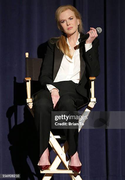 Actress Nicole Kidman attends "The Paperboy" Q&A with Nicole Kidman at Harmony Gold Theatre on November 24, 2012 in Los Angeles, California.