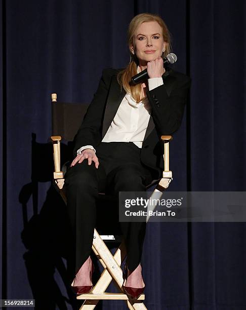 Actress Nicole Kidman attends "The Paperboy" Q&A with Nicole Kidman at Harmony Gold Theatre on November 24, 2012 in Los Angeles, California.