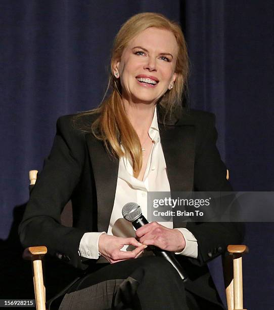 Actress Nicole Kidman attends "The Paperboy" Q&A with Nicole Kidman at Harmony Gold Theatre on November 24, 2012 in Los Angeles, California.