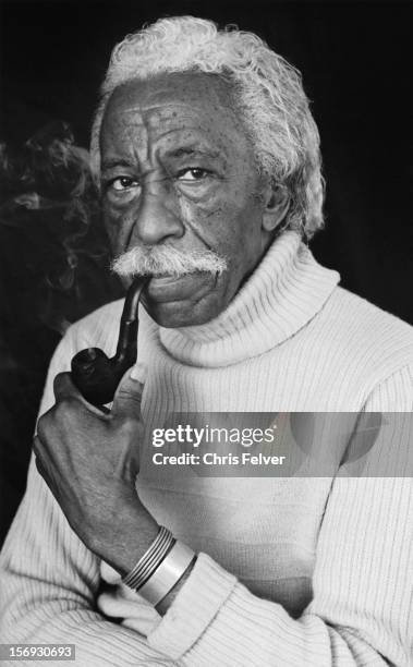 Portrait of photographer, film director, and musician Gordon Parks, New York, New York, 2000.