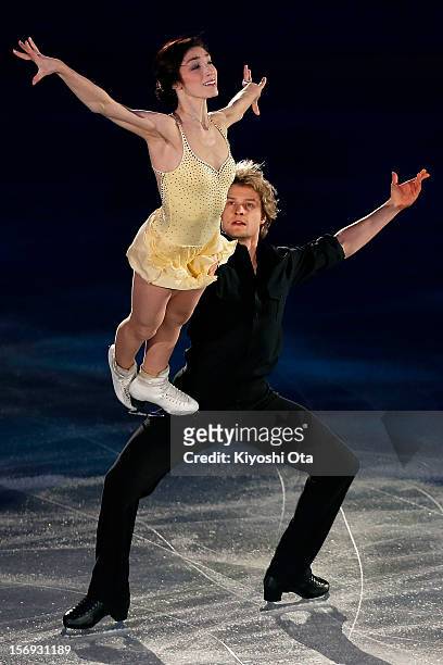 Meryl Davis and Charlie White of the United States perform in the Gala Exhibition during day three of the ISU Grand Prix of Figure Skating NHK Trophy...