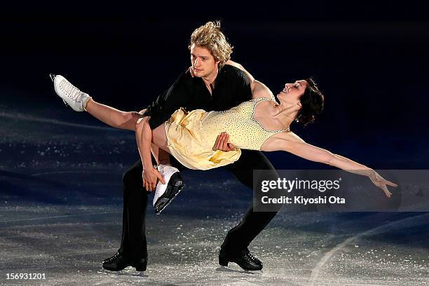 Meryl Davis and Charlie White of the United States perform in the Gala Exhibition during day three of the ISU Grand Prix of Figure Skating NHK Trophy...