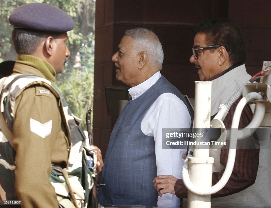 First Day Of Indian Parliament Winter Session 2012