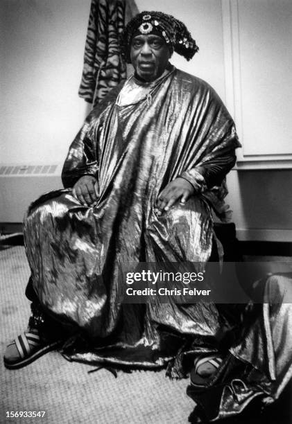 Portrait of musician Sun Ra , Oakland, California, 1991.