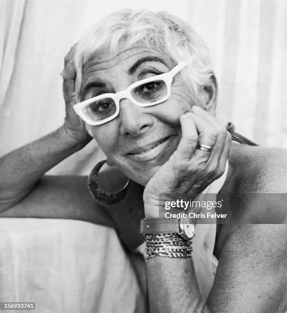 Portrait of German film director Lina Wertmuller, Rome, Italy, 1988.