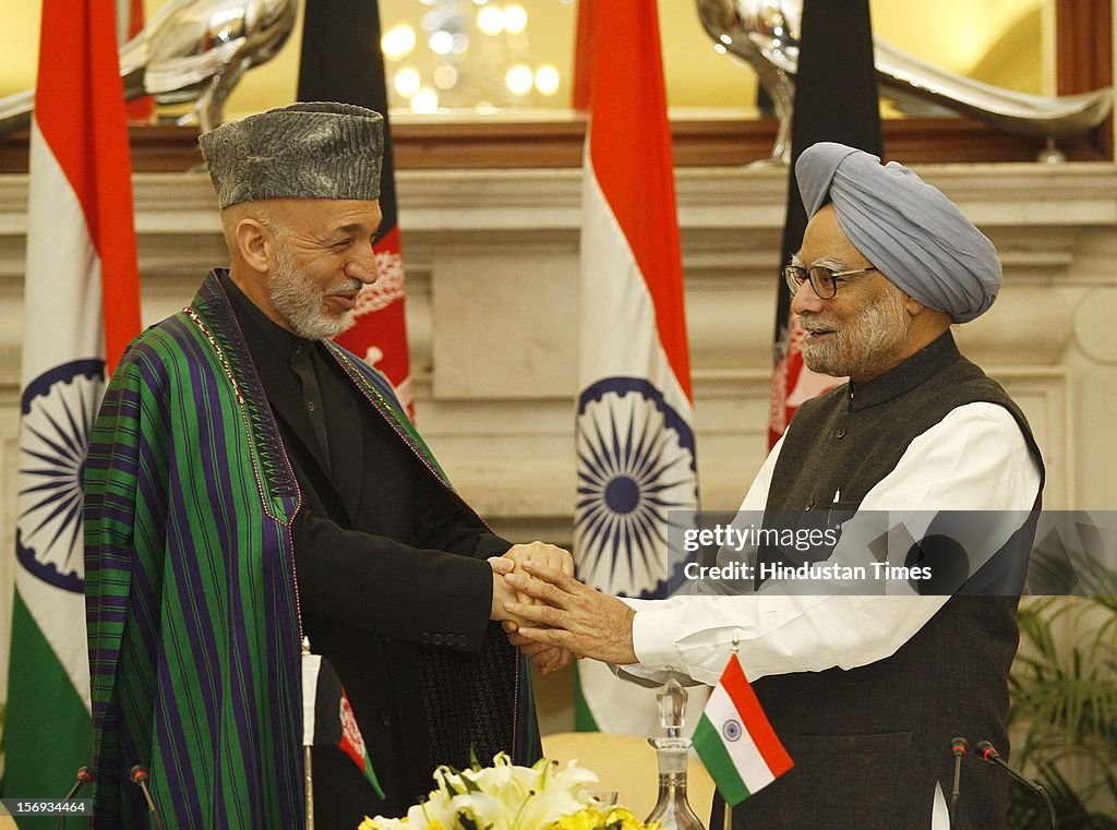 Agreement Singing Ceremony Between India And Afganistan