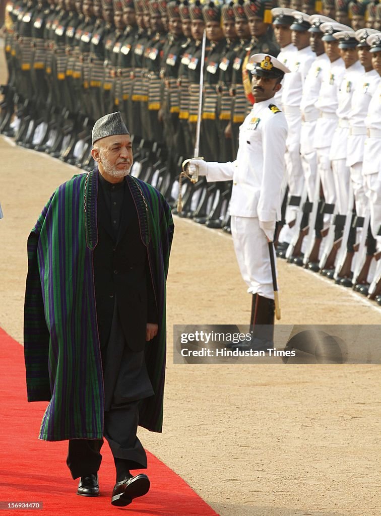 Ceremonial Reception Of Afganistan President Hamid Karzai