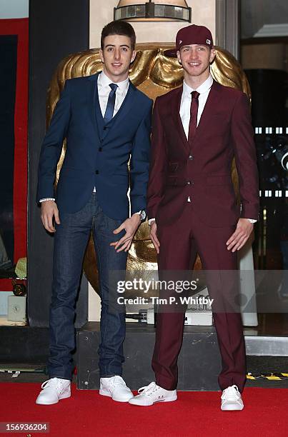 Ashley Glazebrook and Glen Murphy of Twist and Pulse attend the British Academy Children's Awards at London Hilton on November 25, 2012 in London,...