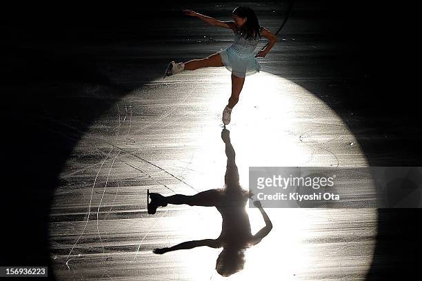 Akiko Suzuki of Japan performs in the Gala Exhibition during day three of the ISU Grand Prix of Figure Skating NHK Trophy at Sekisui Heim Super Arena...