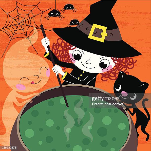 illustrations, cliparts, dessins animés et icônes de potion d'halloween - marmite