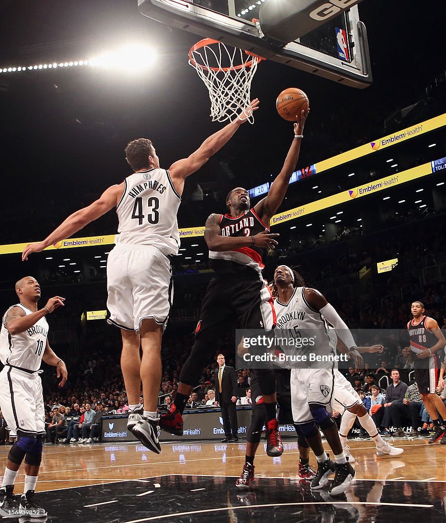 Portland Trail Blazers v Brooklyn Nets