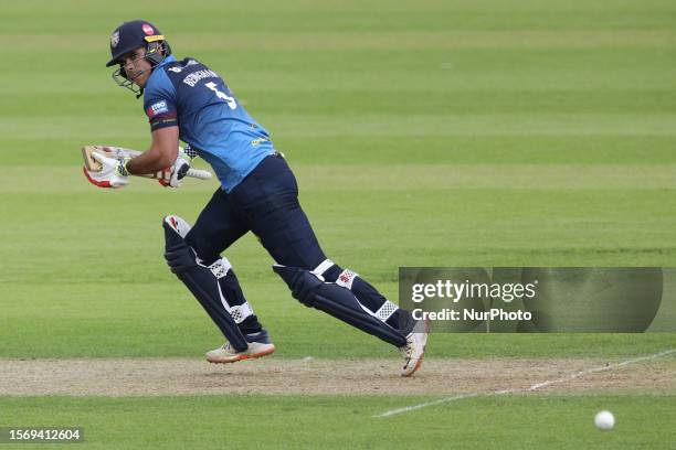 David Bedingham of Durham in batting action during the Metro Bank One Day Cup match between Durham County Cricket Club and Worcestershire at the Seat...