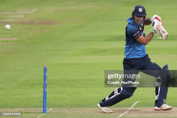 David Bedingham of Durham in batting action during the Metro Bank One Day Cup match between Durham County Cricket Club and Worcestershire at the Seat...