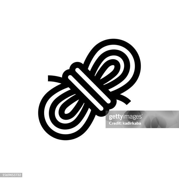 seilliniensymbol, skizzendesign, pixelperfekt, bearbeitbarer strich. - geflochten stock-grafiken, -clipart, -cartoons und -symbole