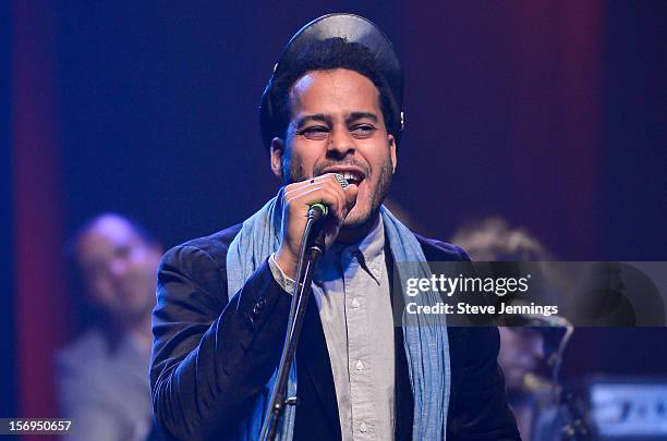 Twin Shadow performs at The Last Waltz Tribute Concert at The Warfield Theater on November 24, 2012 in San Francisco, California.