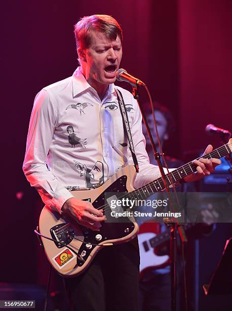 Nels Cline of Wilco performs at The Last Waltz Tribute Concert at The Warfield Theater on November 24, 2012 in San Francisco, California.