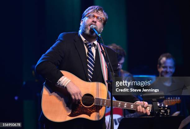 John Roderick performs at The Last Waltz Tribute Concert at The Warfield Theater on November 24, 2012 in San Francisco, California.