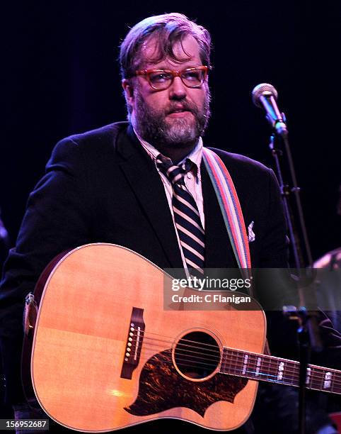 John Roderick of The Long Winters performs at The Last Waltz Tribute Concert at The Warfield Theater on November 24, 2012 in San Francisco,...