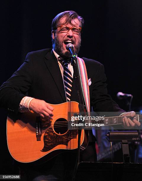 John Roderick of The Long Winters performs at The Last Waltz Tribute Concert at The Warfield Theater on November 24, 2012 in San Francisco,...