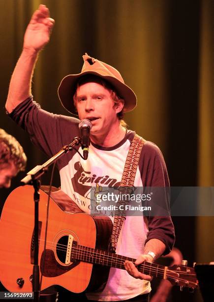 Scott McMicken of Dr. Dog performs at The Last Waltz Tribute Concert at The Warfield Theater on November 24, 2012 in San Francisco, California.