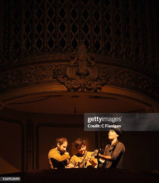 Josh Kaufman and guests perform at The Last Waltz Tribute Concert at The Warfield Theater on November 24, 2012 in San Francisco, California.