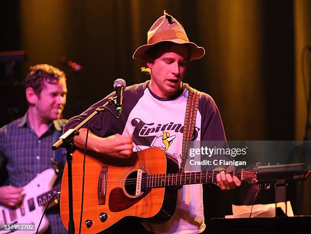 Scott McMicken of Dr. Dog performs at The Last Waltz Tribute Concert at The Warfield Theater on November 24, 2012 in San Francisco, California.