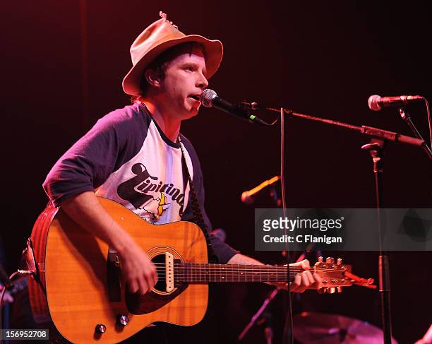 Scott McMicken of Dr. Dog performs at The Last Waltz Tribute Concert at The Warfield Theater on November 24, 2012 in San Francisco, California.