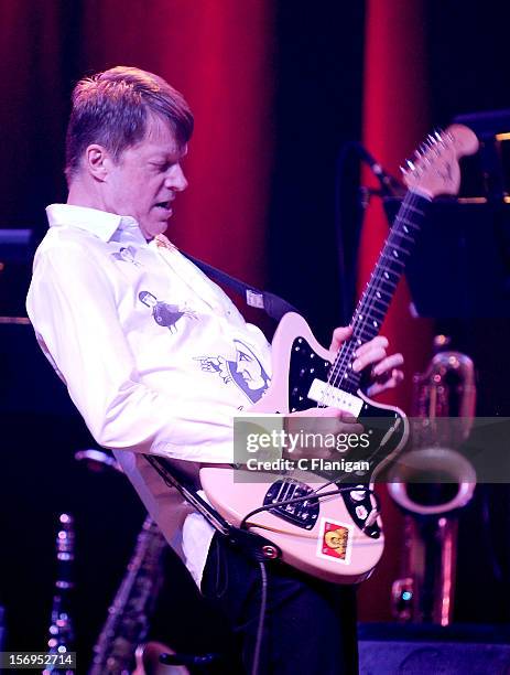 Nels Cline of Wilco performs at The Last Waltz Tribute Concert at The Warfield Theater on November 24, 2012 in San Francisco, California.