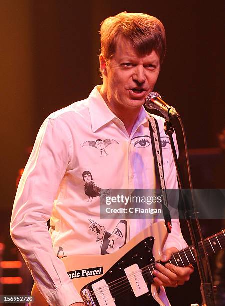 Nels Cline of Wilco performs at The Last Waltz Tribute Concert at The Warfield Theater on November 24, 2012 in San Francisco, California.