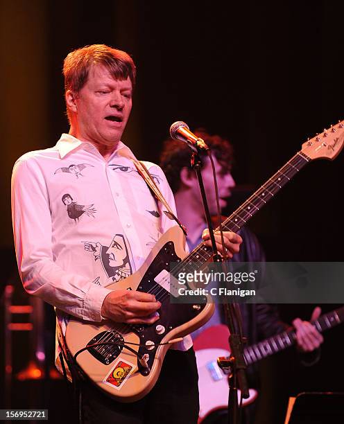 Nels Cline of Wilco performs at The Last Waltz Tribute Concert at The Warfield Theater on November 24, 2012 in San Francisco, California.