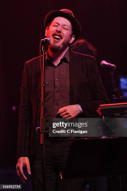 Andy Cabic of Vetiver performs at The Last Waltz Tribute Concert at The Warfield Theater on November 24, 2012 in San Francisco, California.