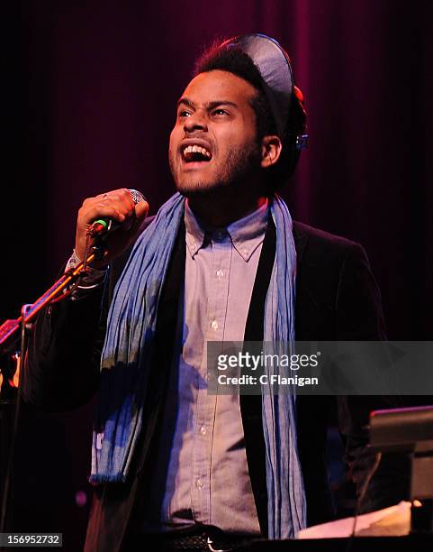 Twin Shadow performs at The Last Waltz Tribute Concert at The Warfield Theater on November 24, 2012 in San Francisco, California.