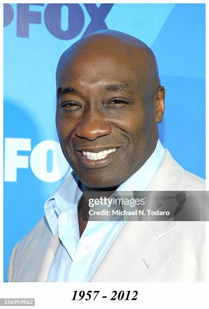 Michael Clarke Duncan attends the 2011 Fox Upfront at Wollman Rink - Central Park on May 16, 2011 in New York City. Michael Clarke Duncan died in...