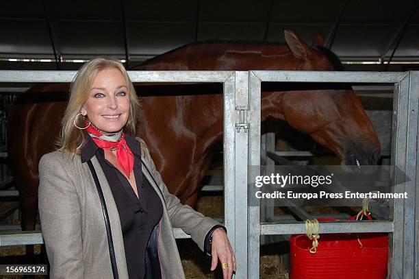 Bo Derek attends SICAB 2012, the International Horse Fair of Spain, on November 24, 2012 in Seville, Spain.