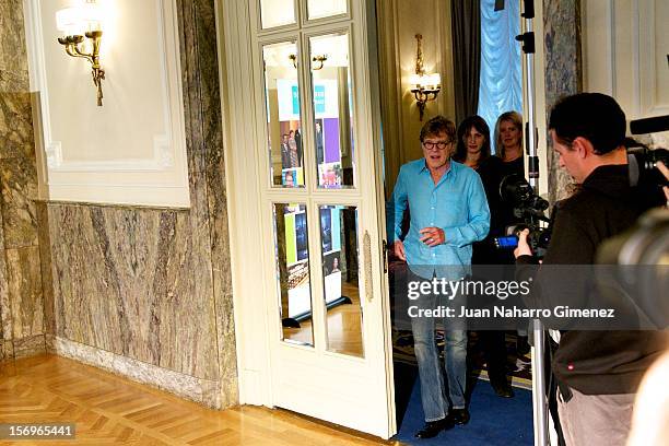 Robert Redford attends "Sundance Channel" photocall at Ritz Hotel on November 26, 2012 in Madrid, Spain.