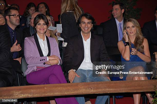 Astrid Klisans and Maria Jose Suarez attend SICAB 2012, the International Horse Fair of Spain, on November 24, 2012 in Seville, Spain.