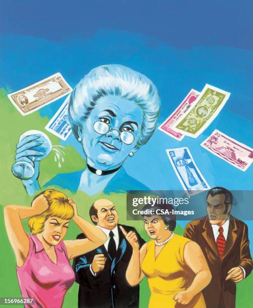 people arguing over money - family fighting cartoon stock illustrations