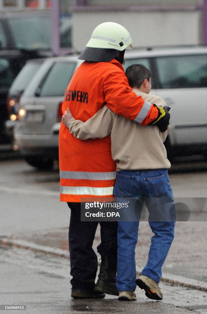 GERMANY-ACCIDENT-FIRE