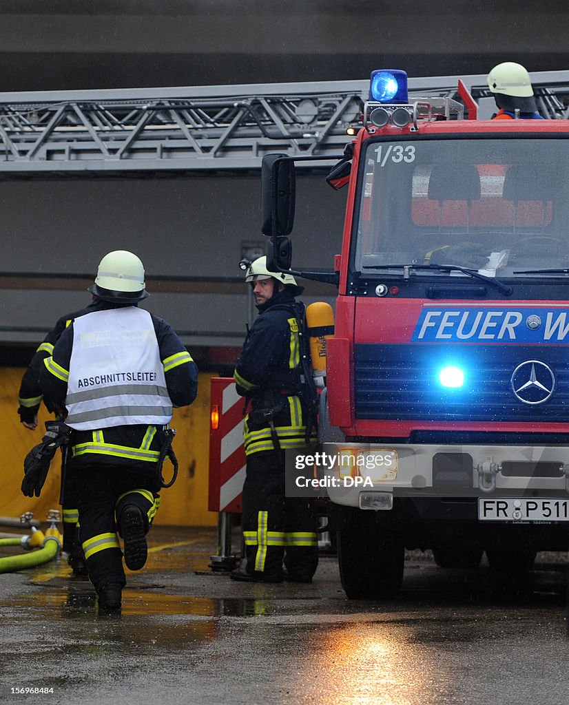 GERMANY-ACCIDENT-FIRE