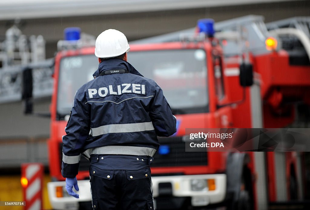 GERMANY-ACCIDENT-FIRE