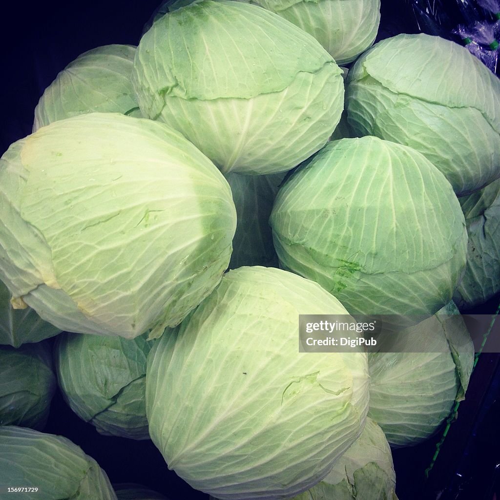 Pile of cabbages