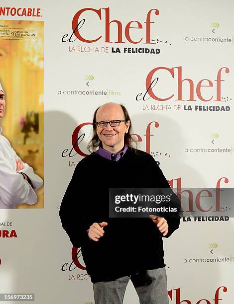 Santiago Segura attends a photocall for 'El Chef, La Receta de la Felicidad' at The Intercontinental Hotel on November 26, 2012 in Madrid, Spain.