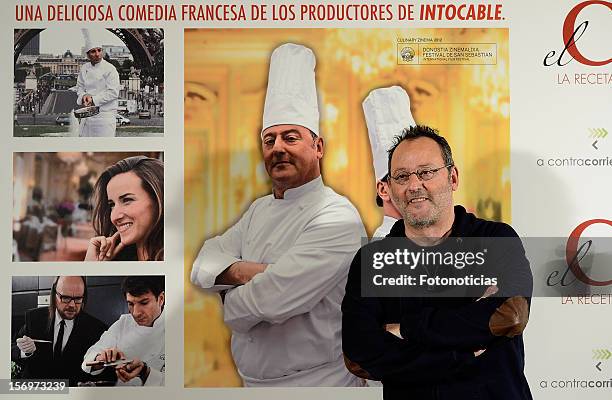 Jean Reno attends a photocall for 'El Chef, La Receta de la Felicidad' at The Intercontinental Hotel on November 26, 2012 in Madrid, Spain.